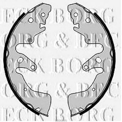 BORG & BECK bbs6395 -  Комплект тормозных колодок